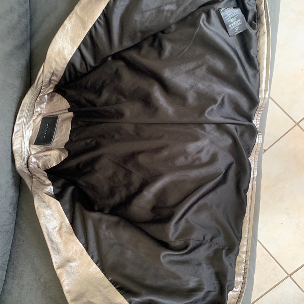 BLANK NYC Gold Metallic Moto Jacket - Picture 7 of 10